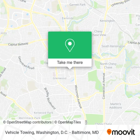 Vehicle Towing map