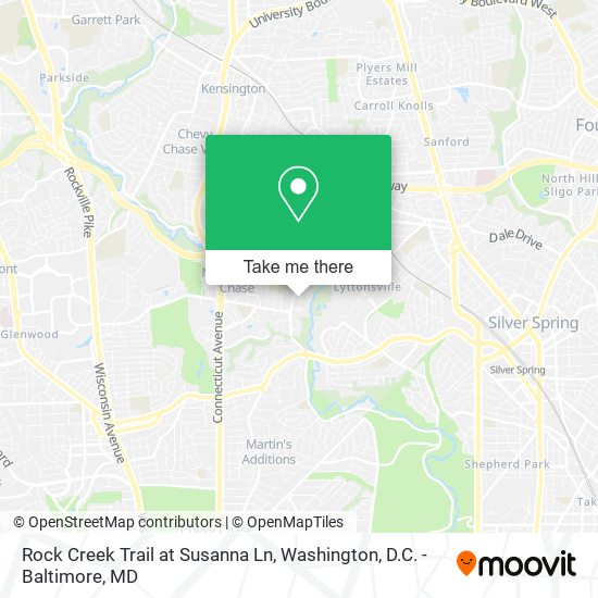 Rock Creek Trail at Susanna Ln map