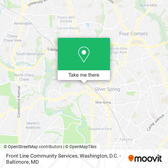 Front Line Community Services map