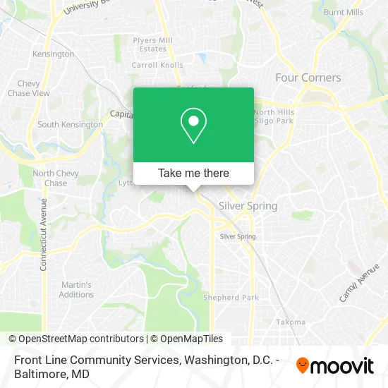 Front Line Community Services map