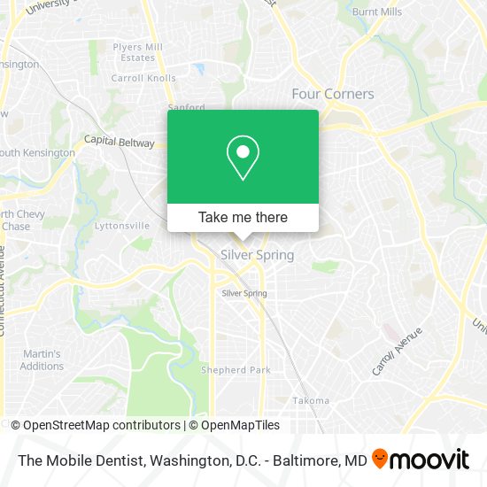 The Mobile Dentist map