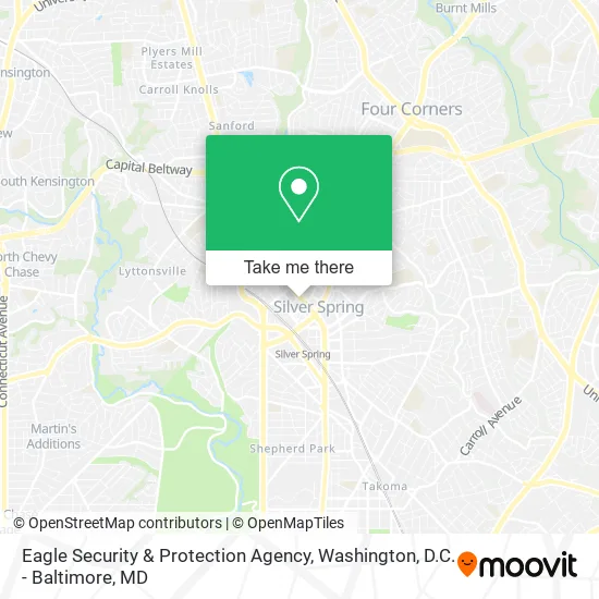 Mapa de Eagle Security & Protection Agency