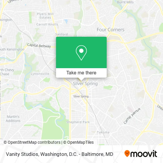Mapa de Vanity Studios