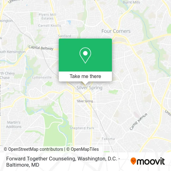 Forward Together Counseling map