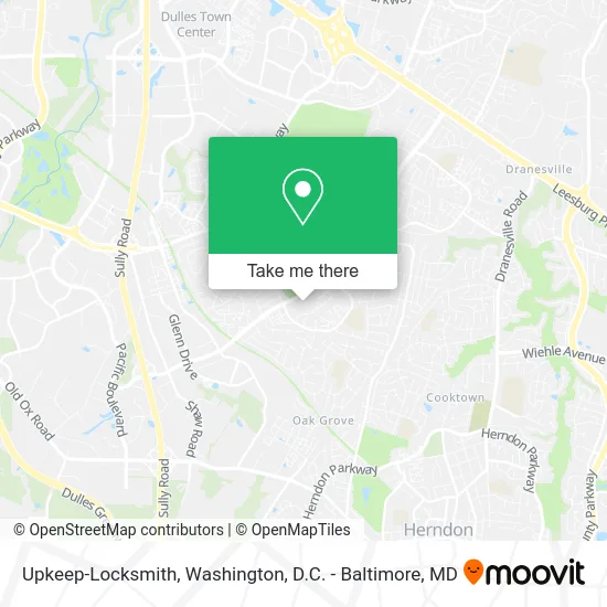 Upkeep-Locksmith map