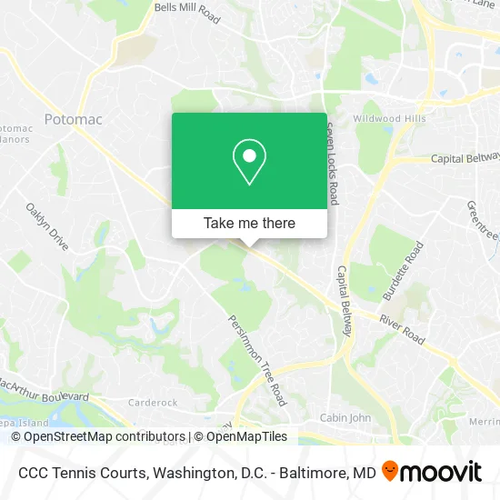 CCC Tennis Courts map