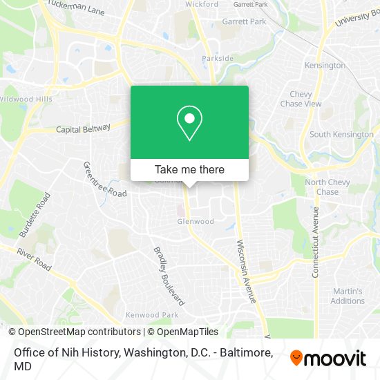 Mapa de Office of Nih History