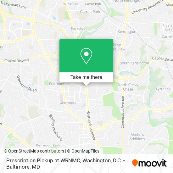 Mapa de Prescription Pickup at WRNMC