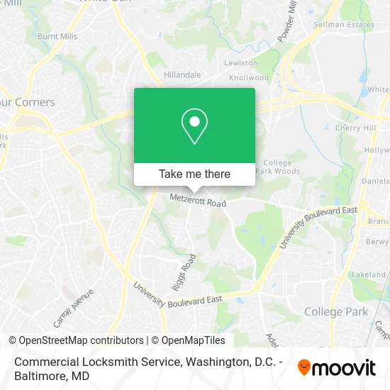 Commercial Locksmith Service map
