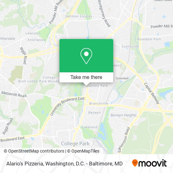 Mapa de Alario's Pizzeria
