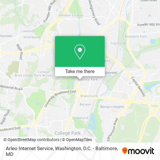 Arleo Internet Service map