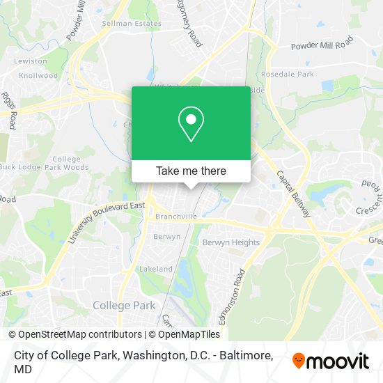 Mapa de City of College Park