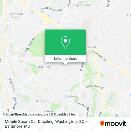 Mobile Steam Car Detailing map