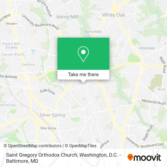 Saint Gregory Orthodox Church map