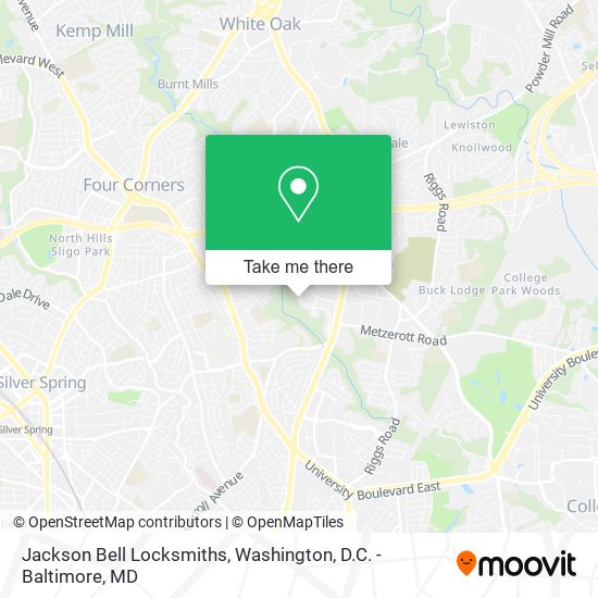 Jackson Bell Locksmiths map