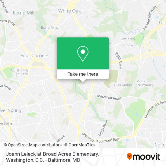 Joann Leleck at Broad Acres Elementary map