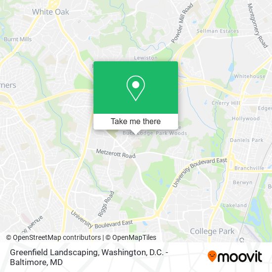 Greenfield Landscaping map