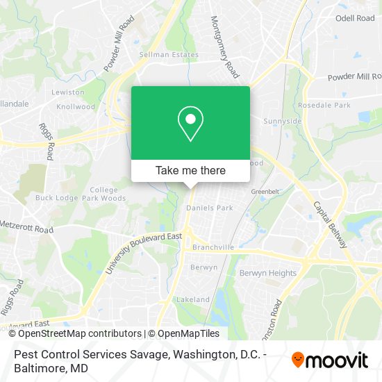 Pest Control Services Savage map