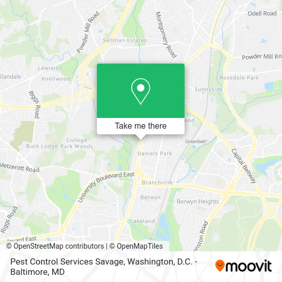Pest Control Services Savage map