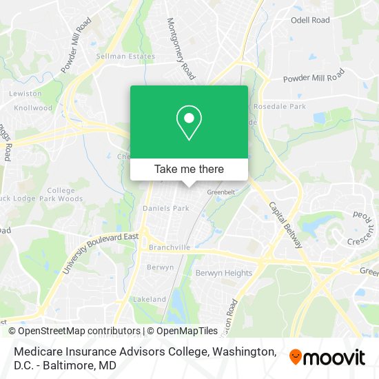Medicare Insurance Advisors College map
