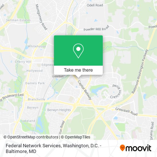 Federal Network Services map