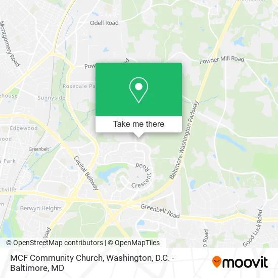 MCF Community Church map