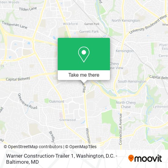 Warner Construction-Trailer 1 map