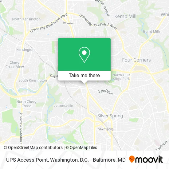 UPS Access Point map