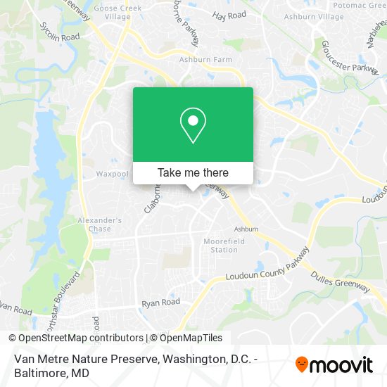 Mapa de Van Metre Nature Preserve