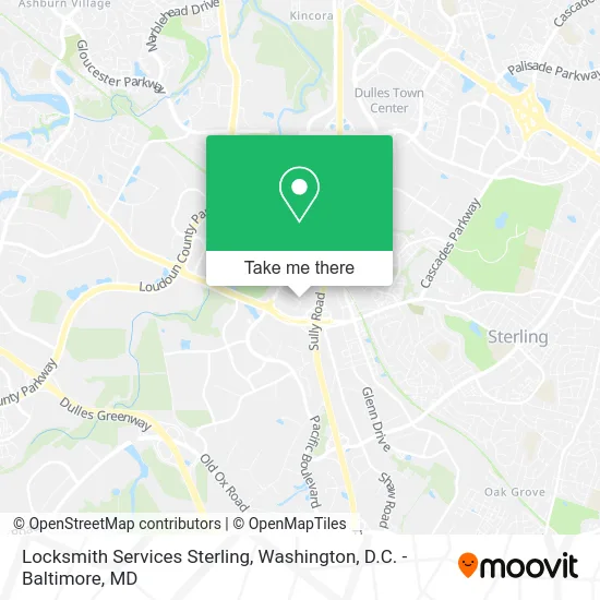 Locksmith Services Sterling map