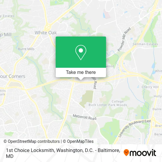 1st Choice Locksmith map