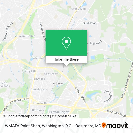 Mapa de WMATA Paint Shop
