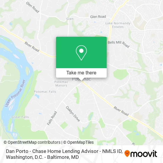 Mapa de Dan Porto - Chase Home Lending Advisor - NMLS ID