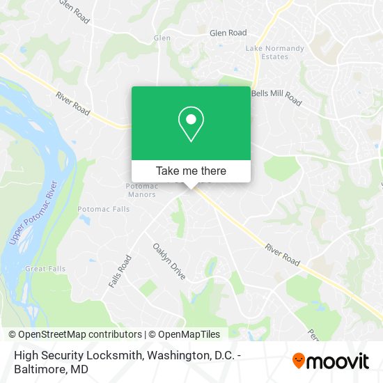 High Security Locksmith map