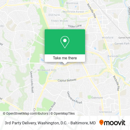 3rd Party Delivery map