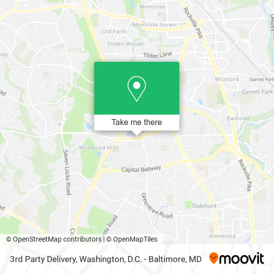 3rd Party Delivery map