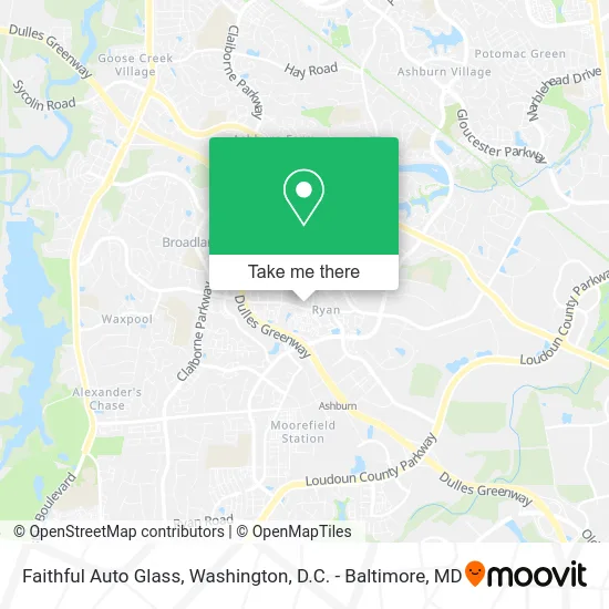 Faithful Auto Glass map