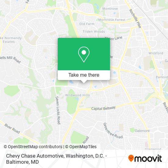 Chevy Chase Automotive map