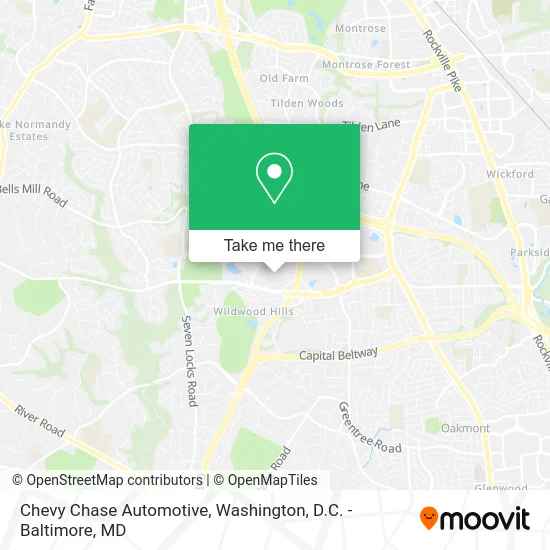 Chevy Chase Automotive map