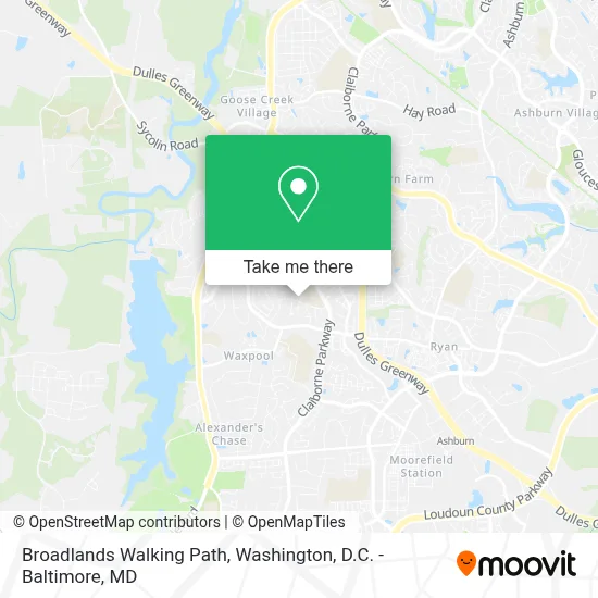 Broadlands Walking Path map