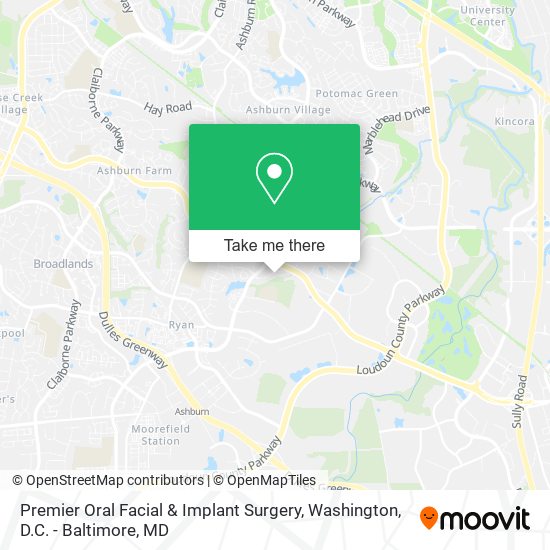 Mapa de Premier Oral Facial & Implant Surgery