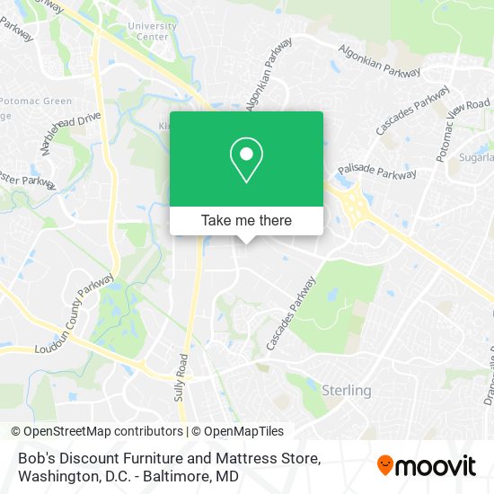 Bob's Discount Furniture and Mattress Store map