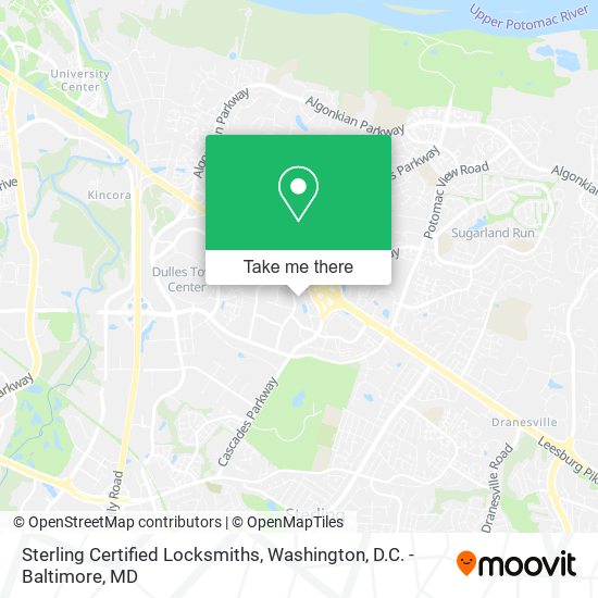 Sterling Certified Locksmiths map