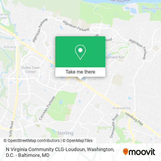 N Virginia Community CLG-Loudoun map