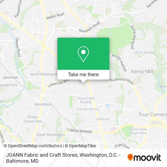 JOANN Fabric and Craft Stores map
