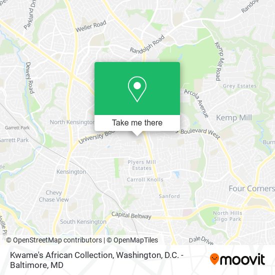 Kwame's African Collection map