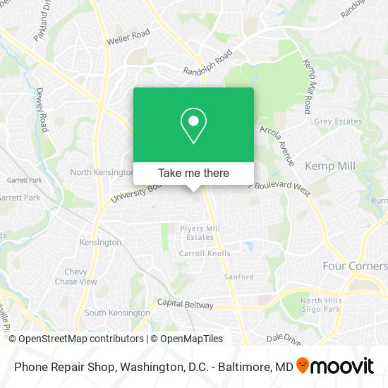 Mapa de Phone Repair Shop
