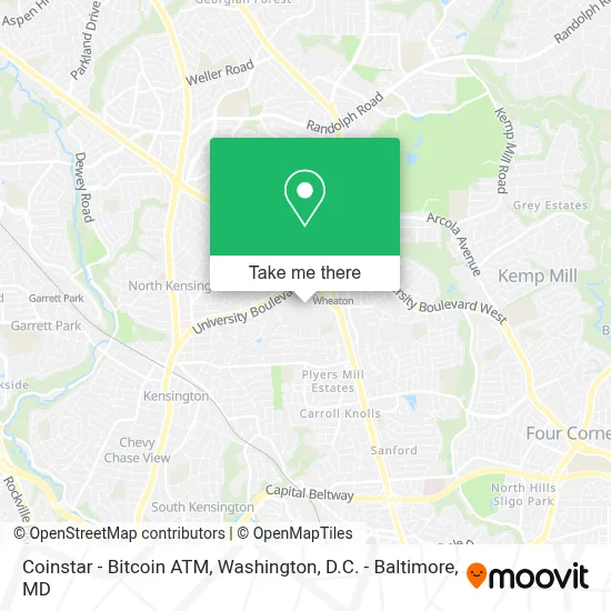 Coinstar - Bitcoin ATM map