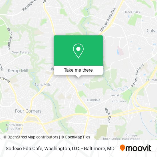 Sodexo Fda Cafe map