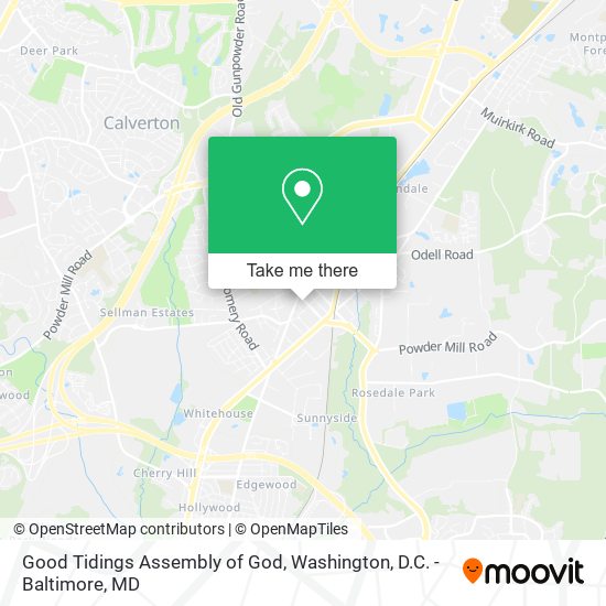 Mapa de Good Tidings Assembly of God